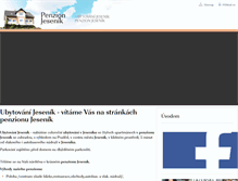 Tablet Screenshot of krasne-ubytovani-jeseniky.cz